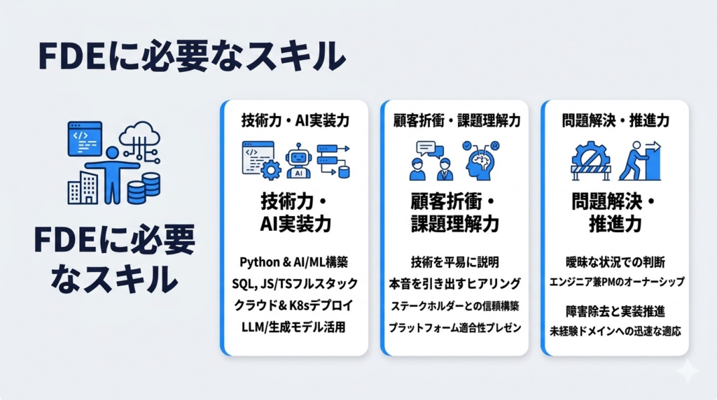 FDEとして活躍するために必要なスキル
